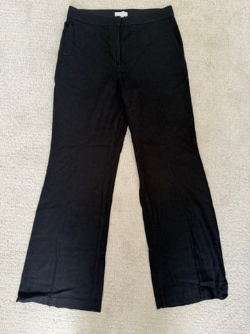 Black linen pants