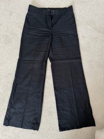 Black linen pants