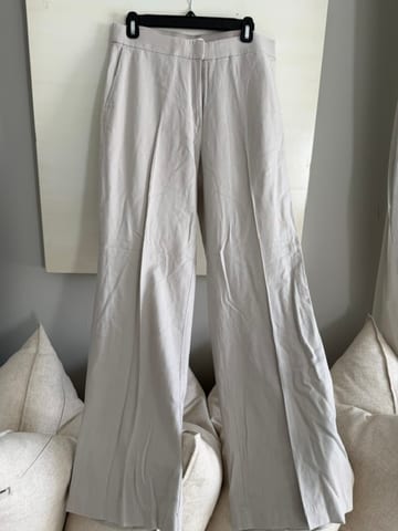Gray linen pants