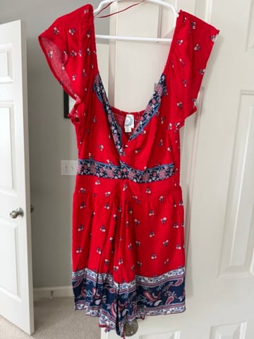 Red romper